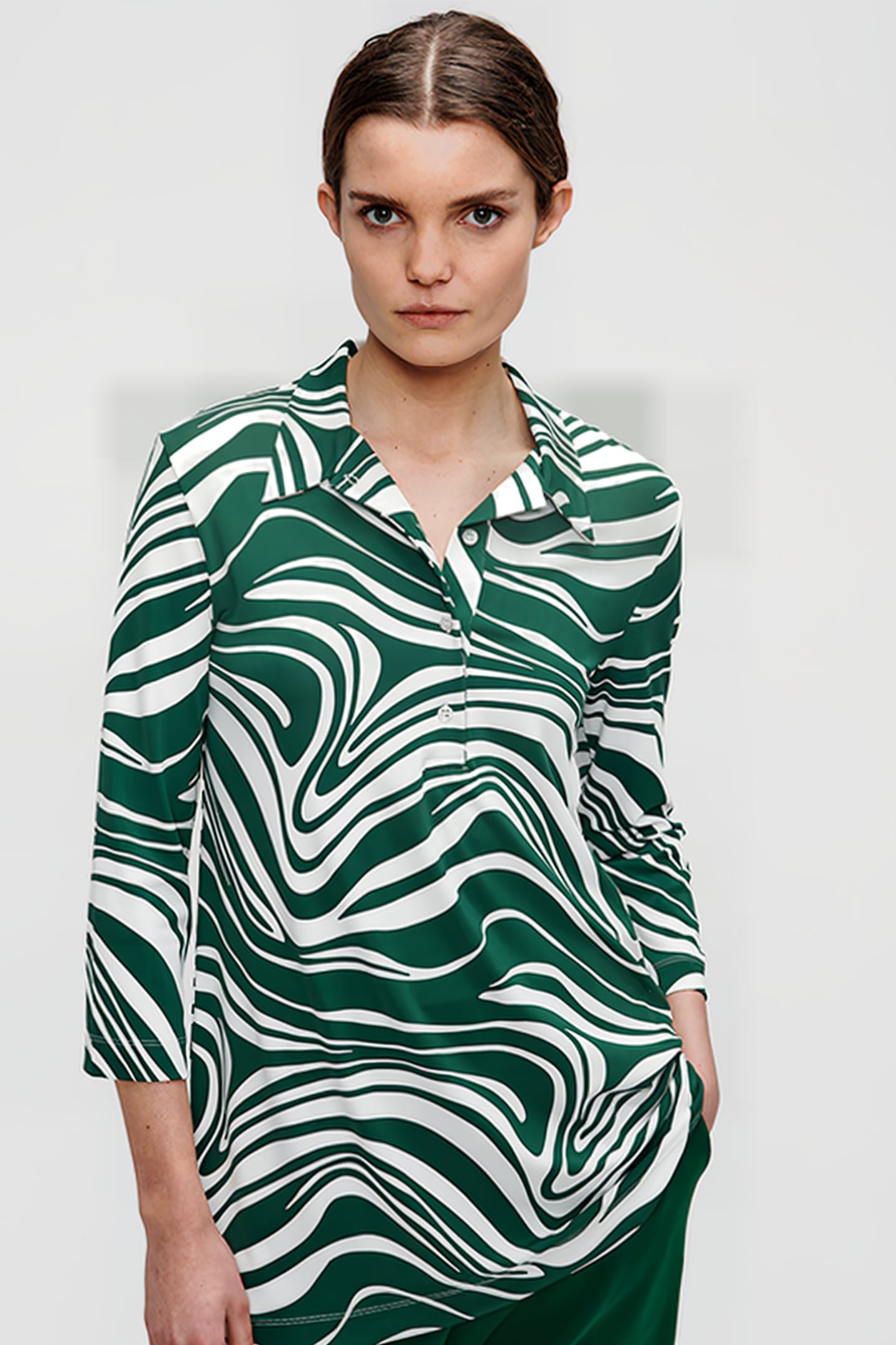 TUNIC POLO TOP SPRING GREEN 1