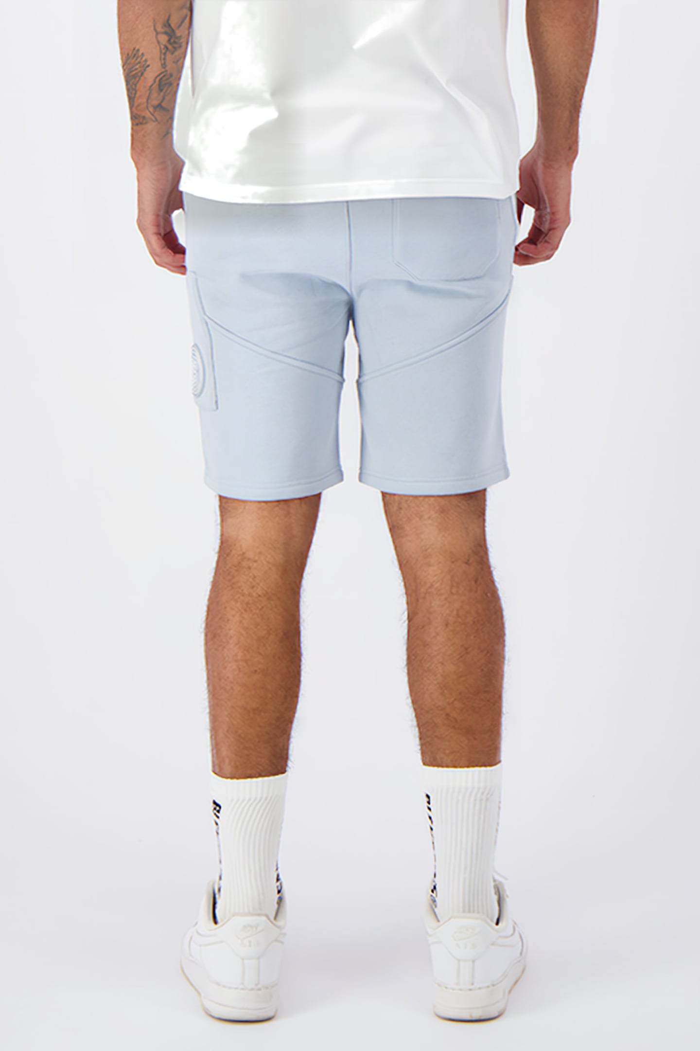 STRIPE SWEATSHORTS BLUE 2