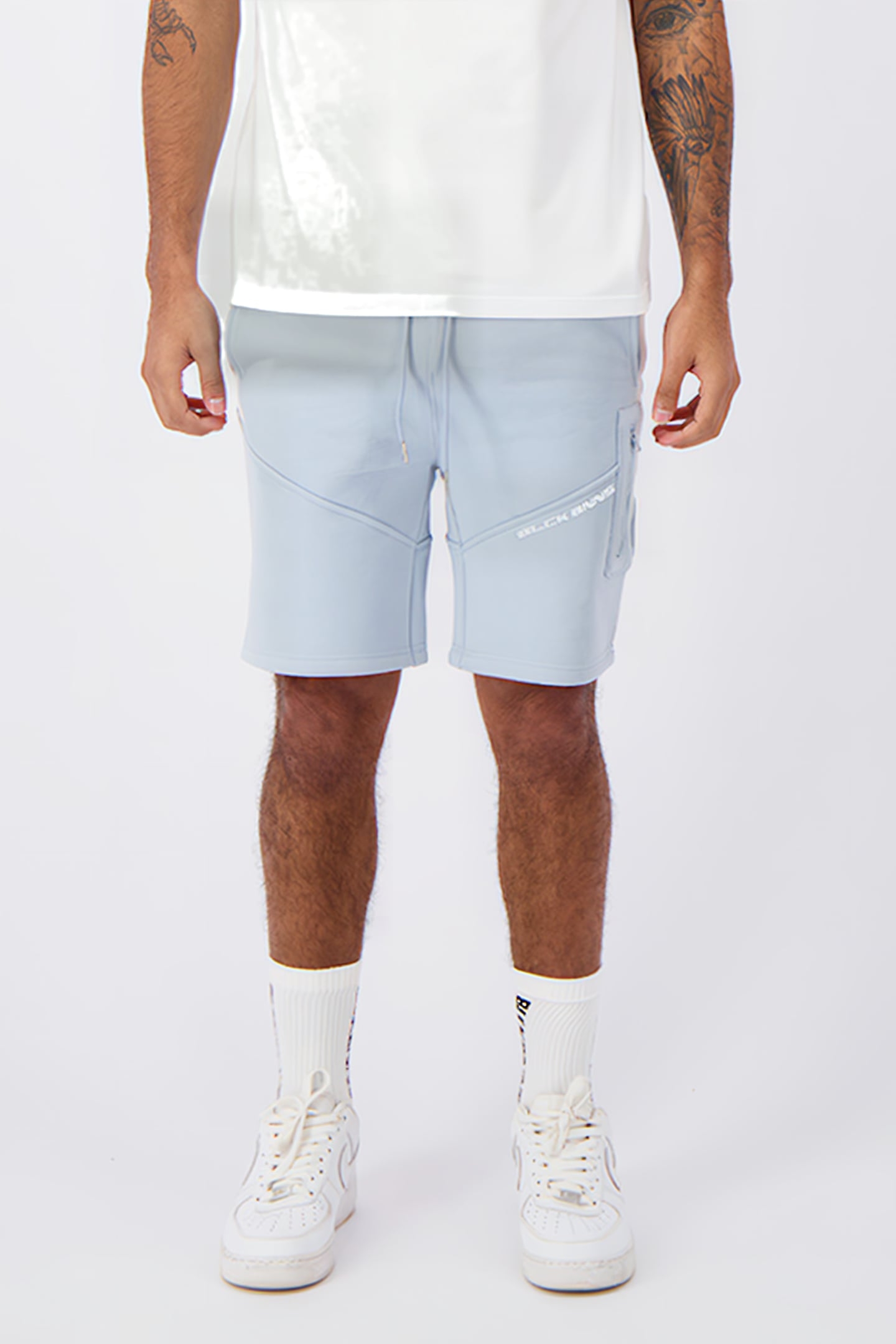 STRIPE SWEATSHORTS BLUE 1