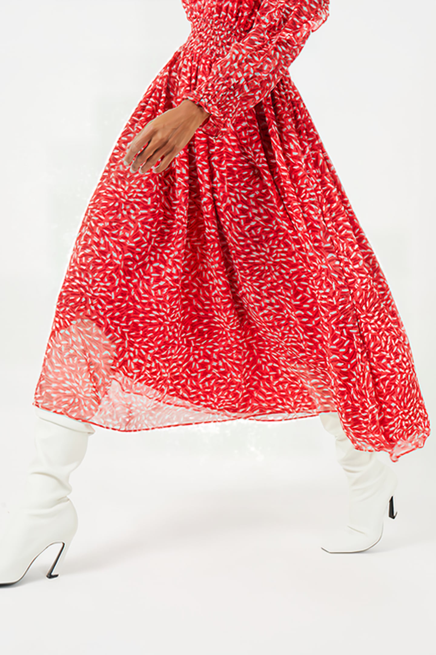 BILLI RECYCLED HALLIE DRESS RED 6