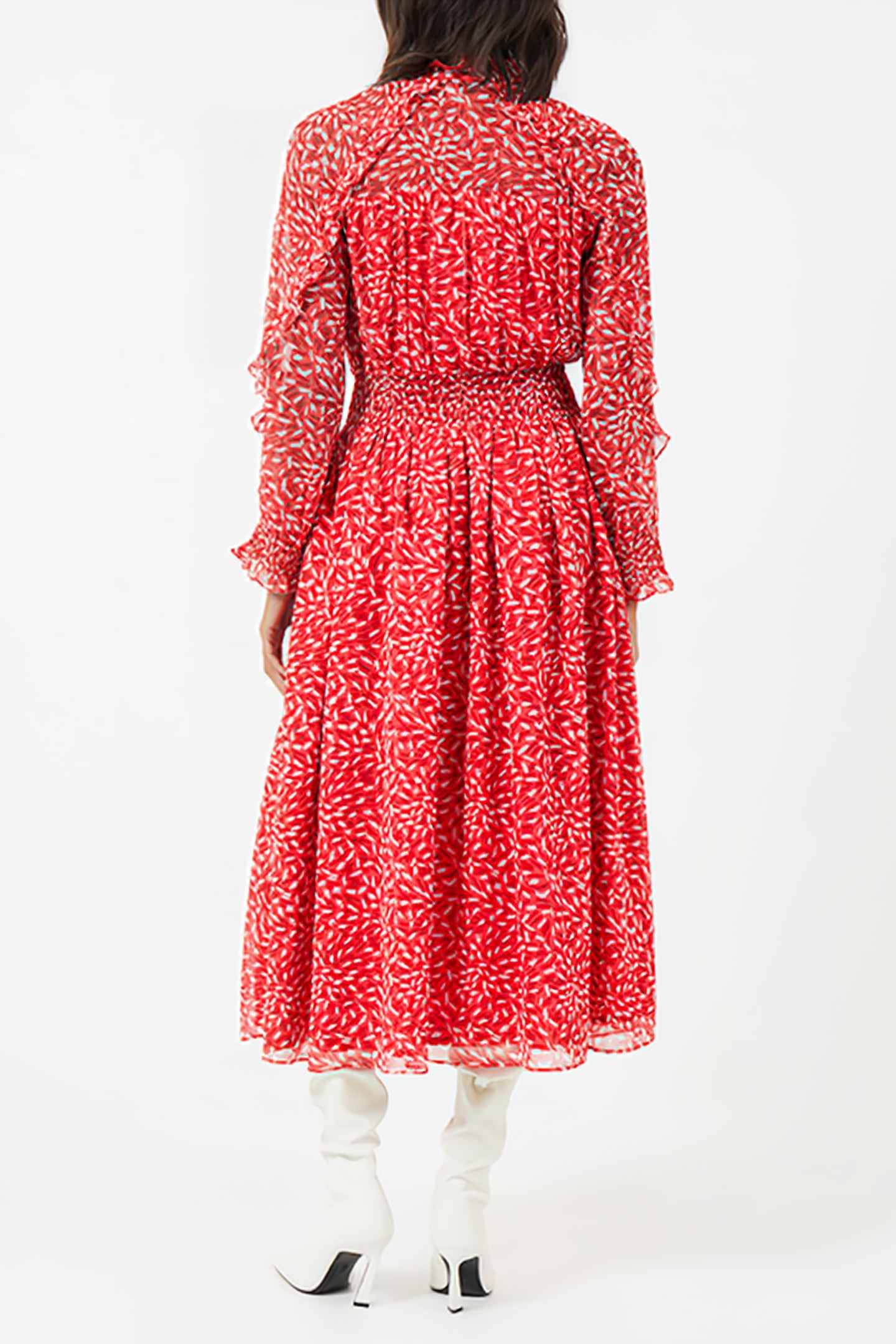 BILLI RECYCLED HALLIE DRESS RED 2