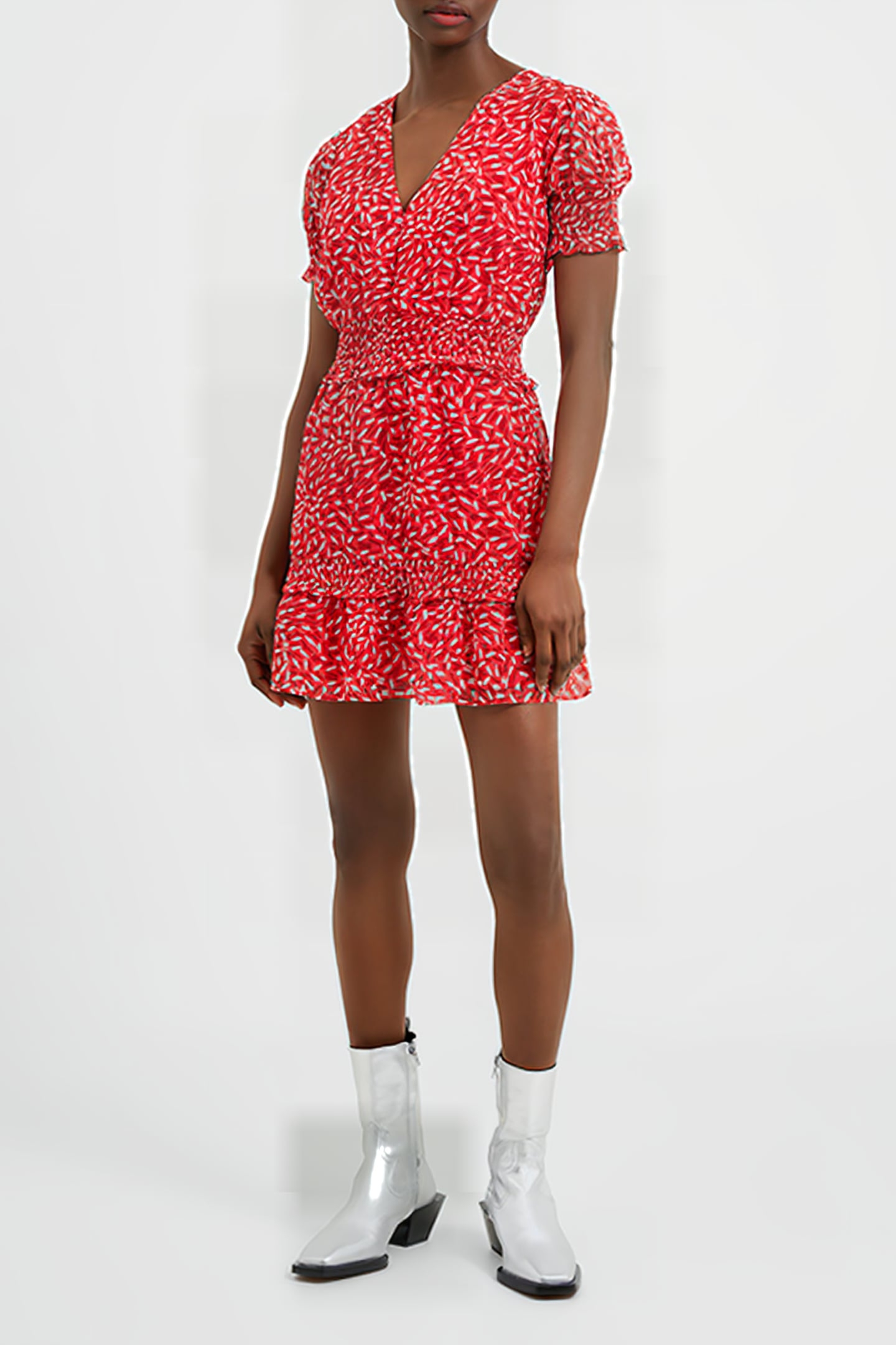 BILLI RECY HALLIE SHORT DRESS RED 1