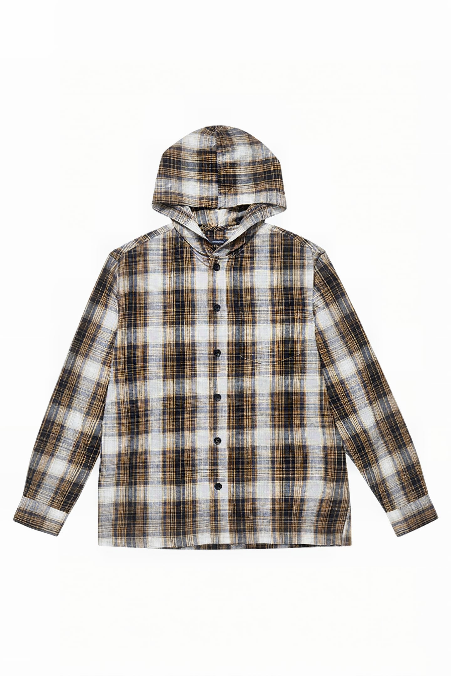 RELAXED HOODED CHECK SHIRT MISC. 4