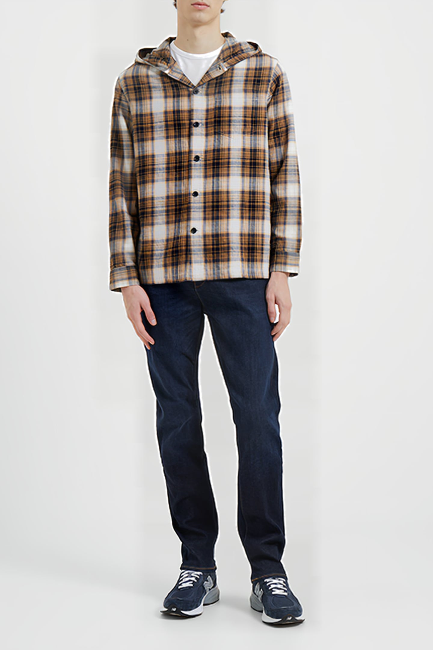 RELAXED HOODED CHECK SHIRT MISC. 2