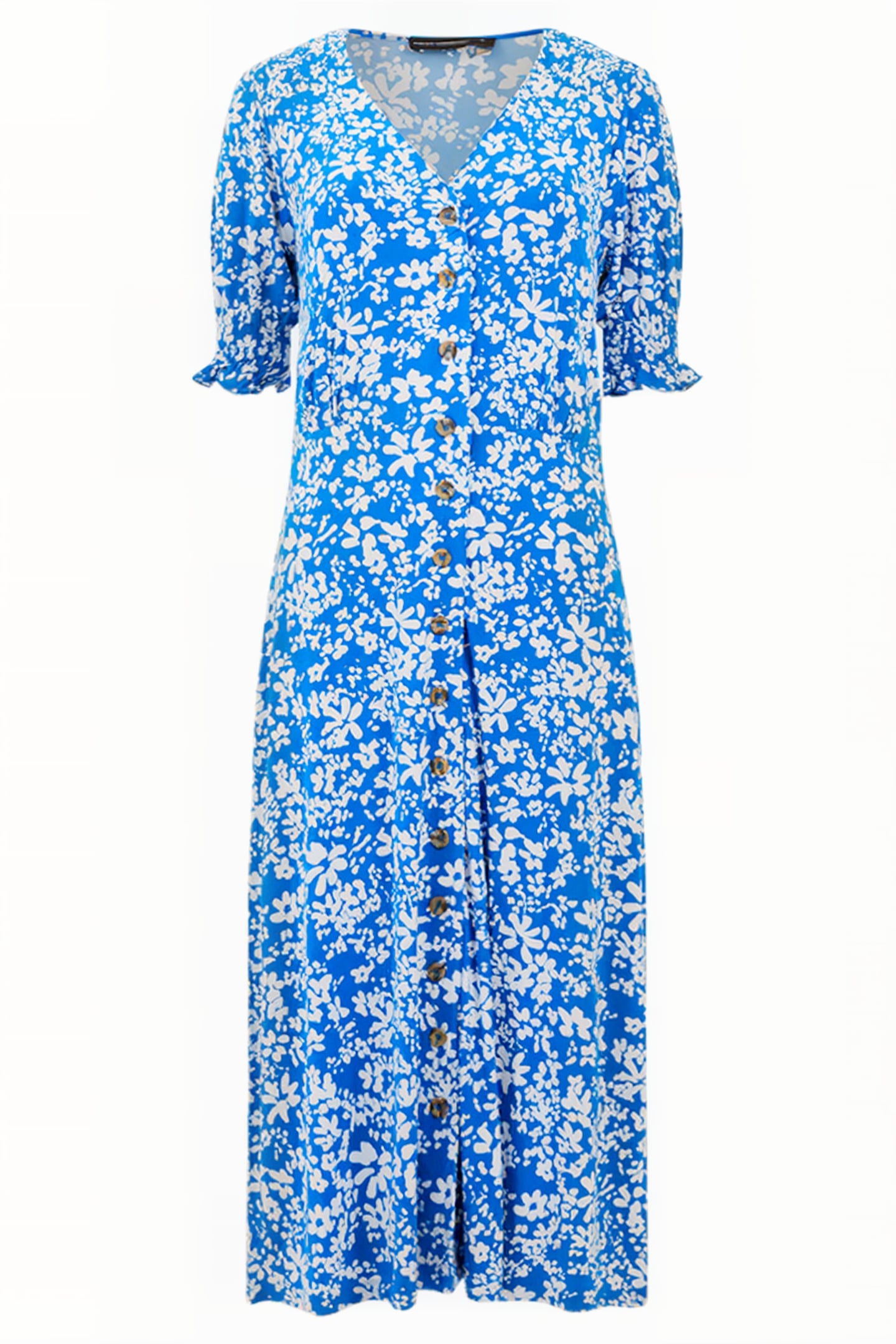 VEE BUTTON THRU M BLUE 1