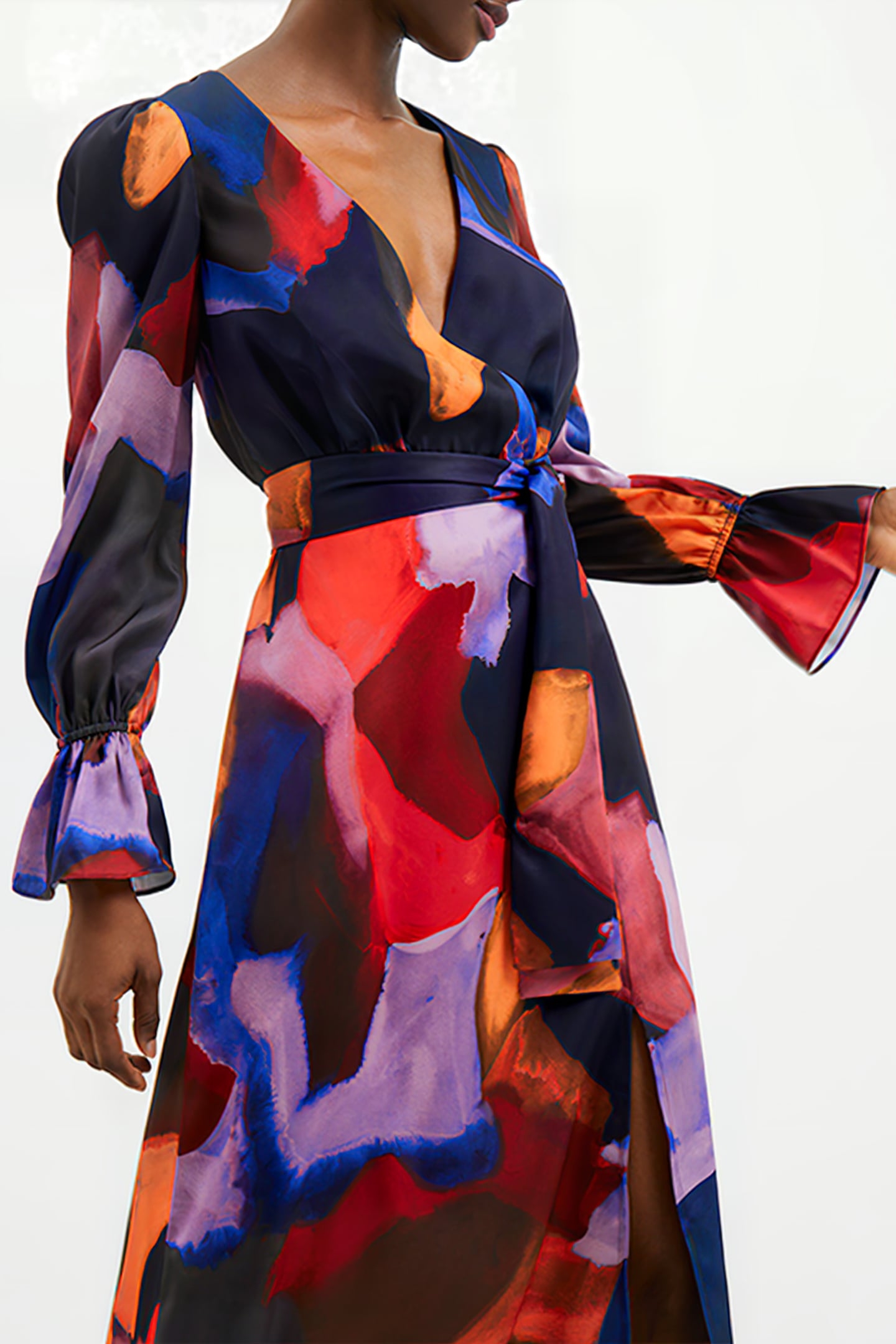 ISADORA DRAPE L/S MAXI DRESS MISC. 4