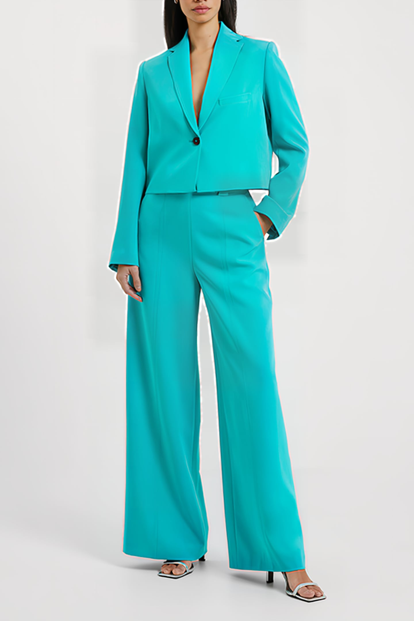 ECHO CREPE BLAZER GREEN 2