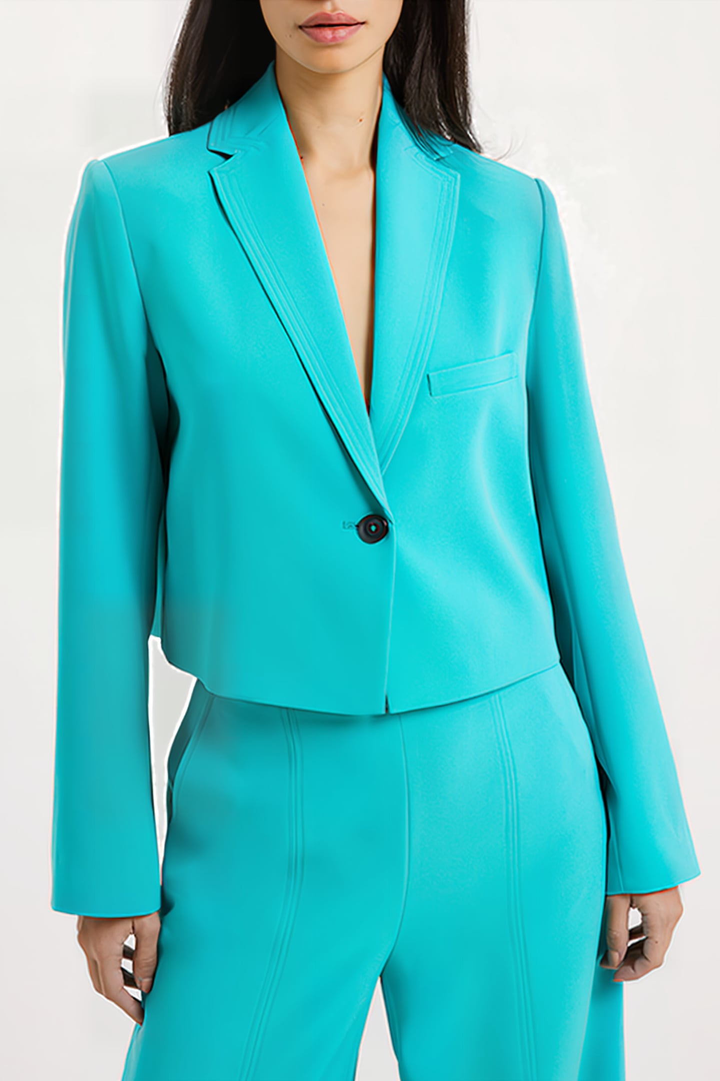 ECHO CREPE BLAZER GREEN 1