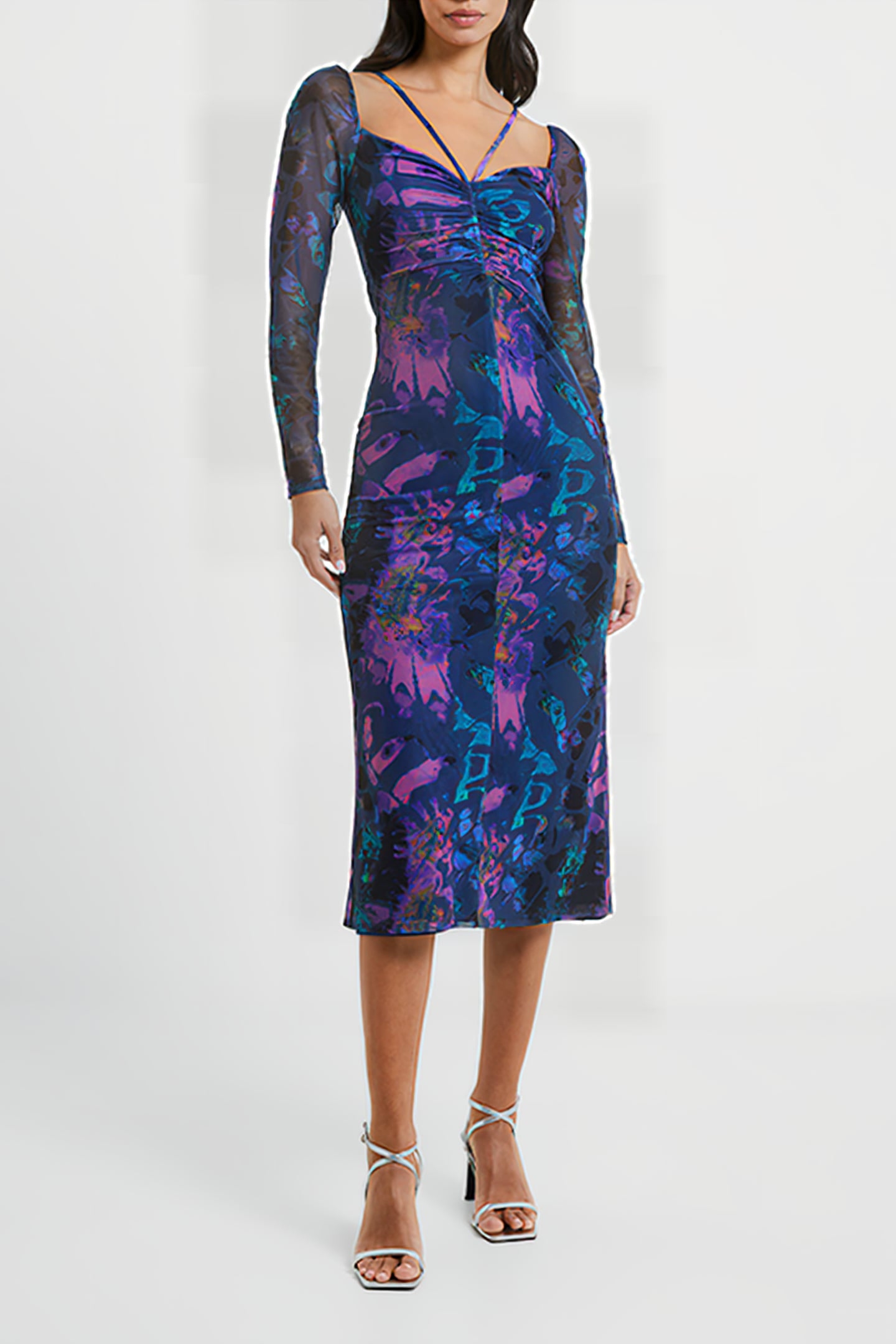 TONI MESH GABRIELA DRESS BLUE 1