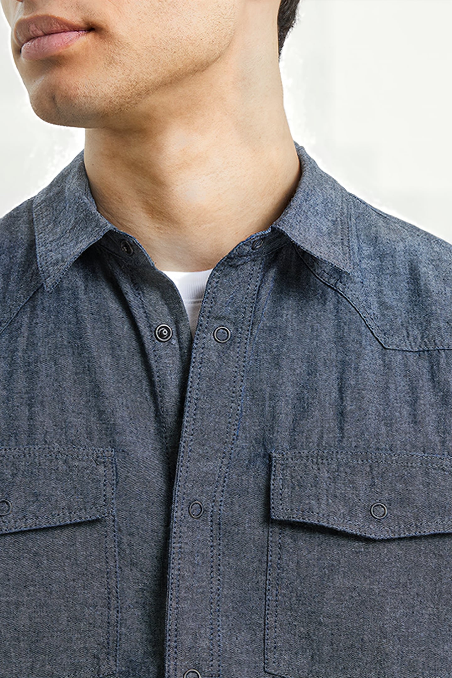 DENIM WESTERN SHIRT BLUE 6