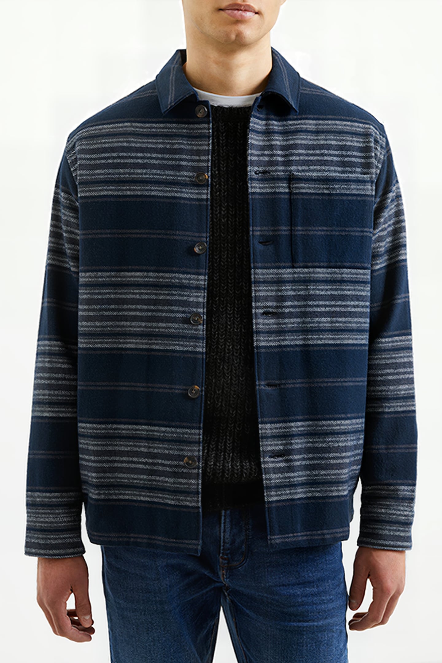 HEAVY TWILL STRIPE BLUE 4