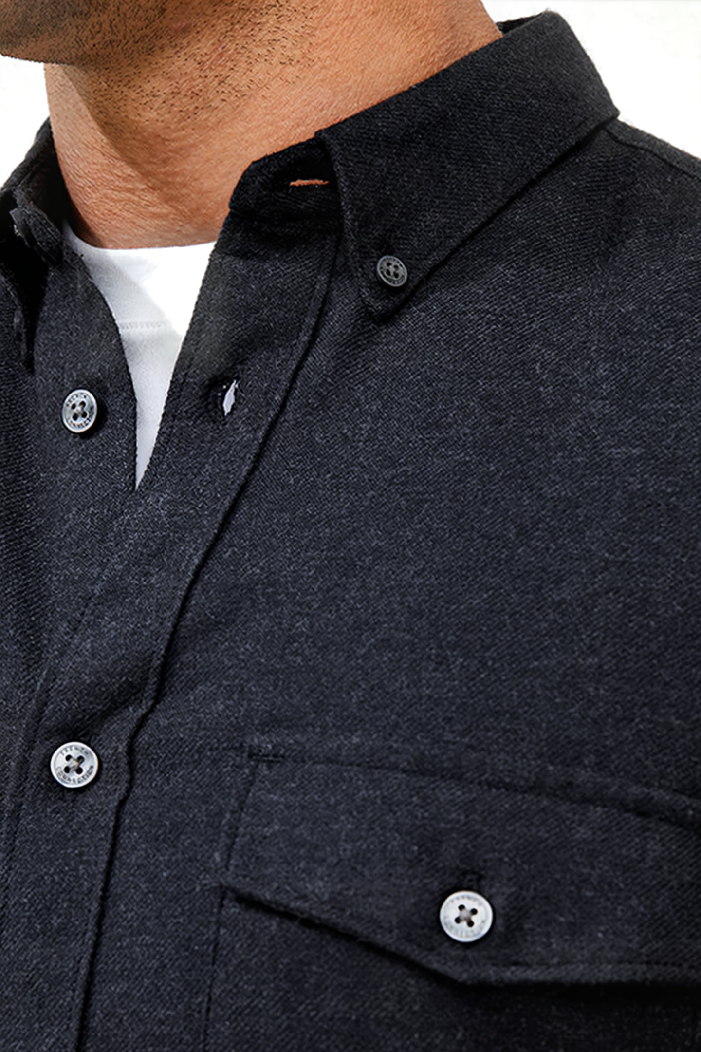 2 POCKET FLANNEL LS MR BLACK 5