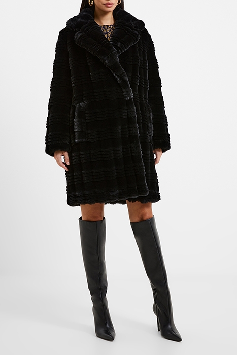 DARYN FAUX FUR COAT BLACK 2