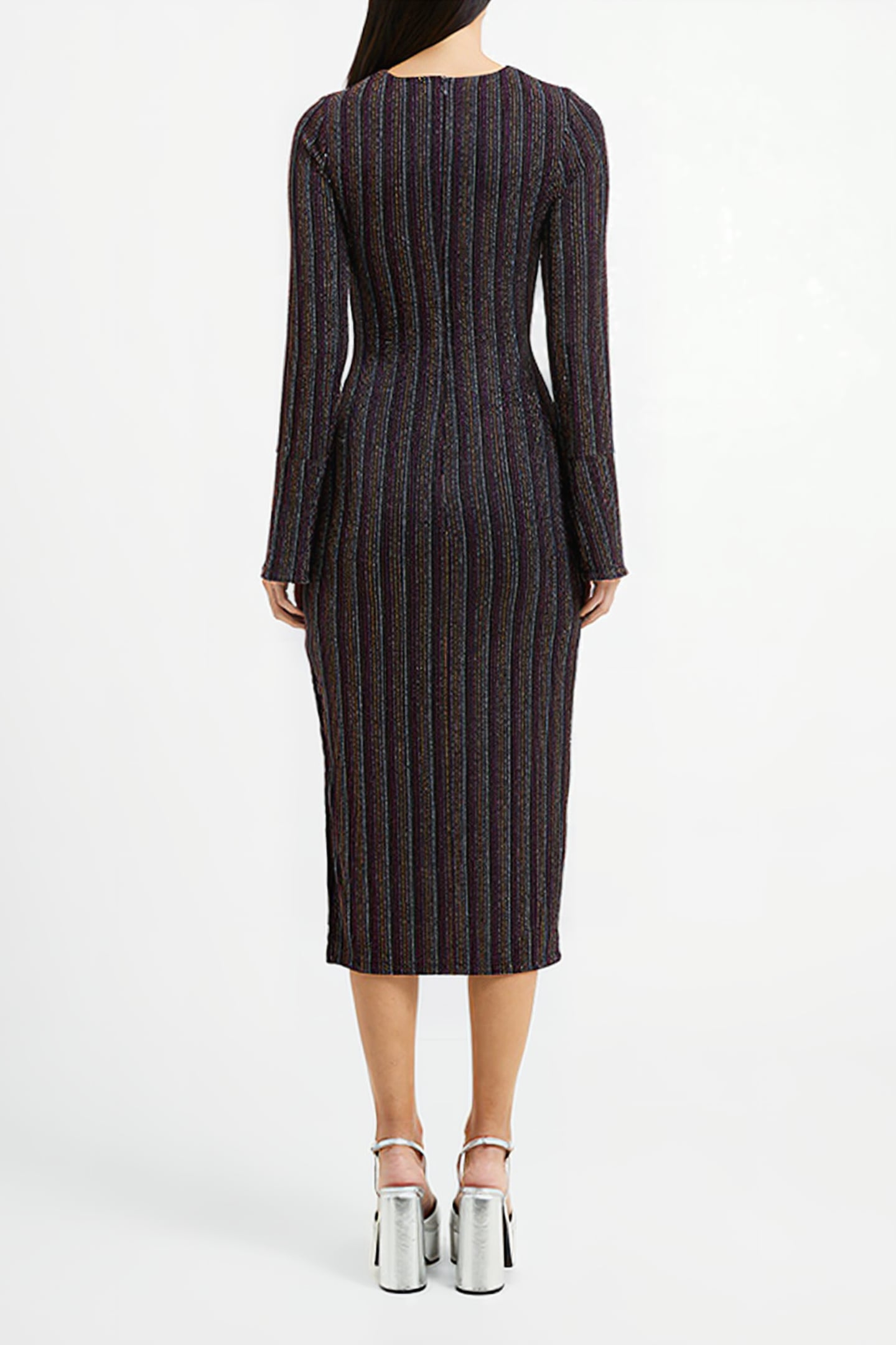 PAULA KEYHOLE DRESS BLACK 3