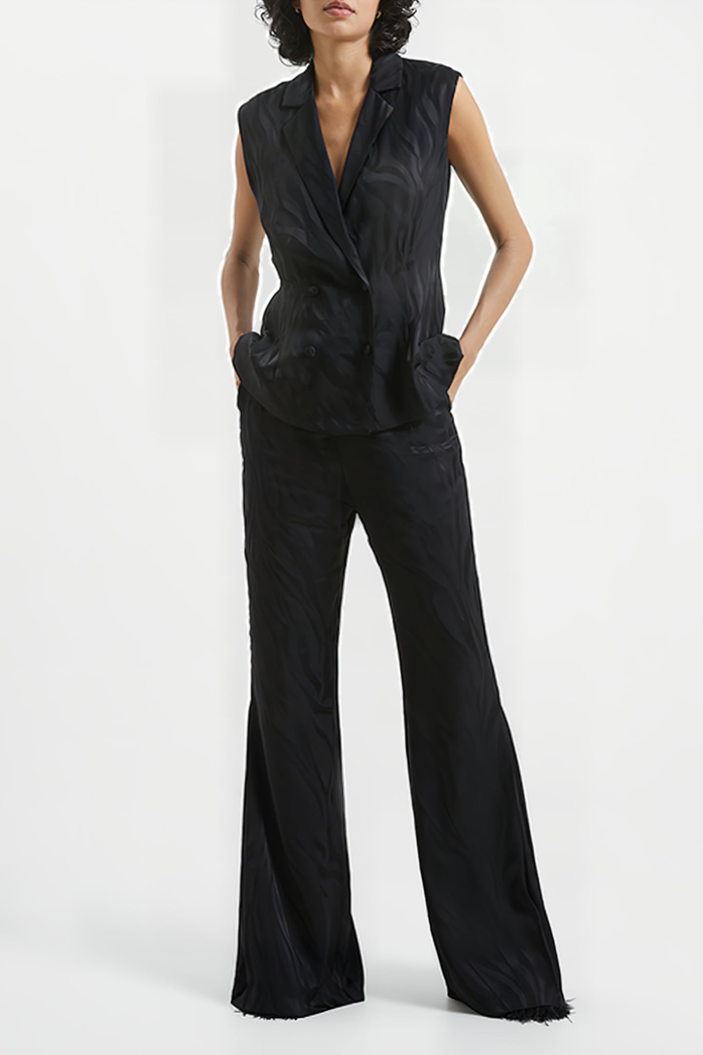 ABA SATIN TROUSER BLACK 2