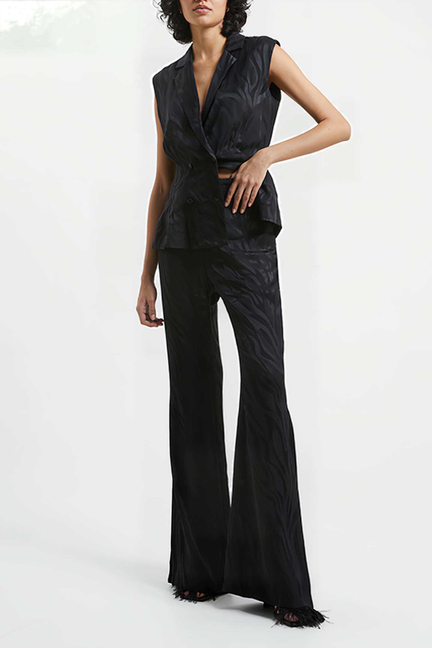 ABA SATIN TROUSER BLACK 4