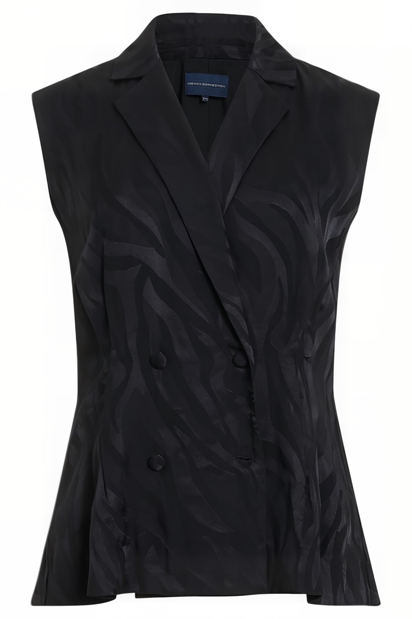 ABA SATIN WAISTCOAT BLACK 4