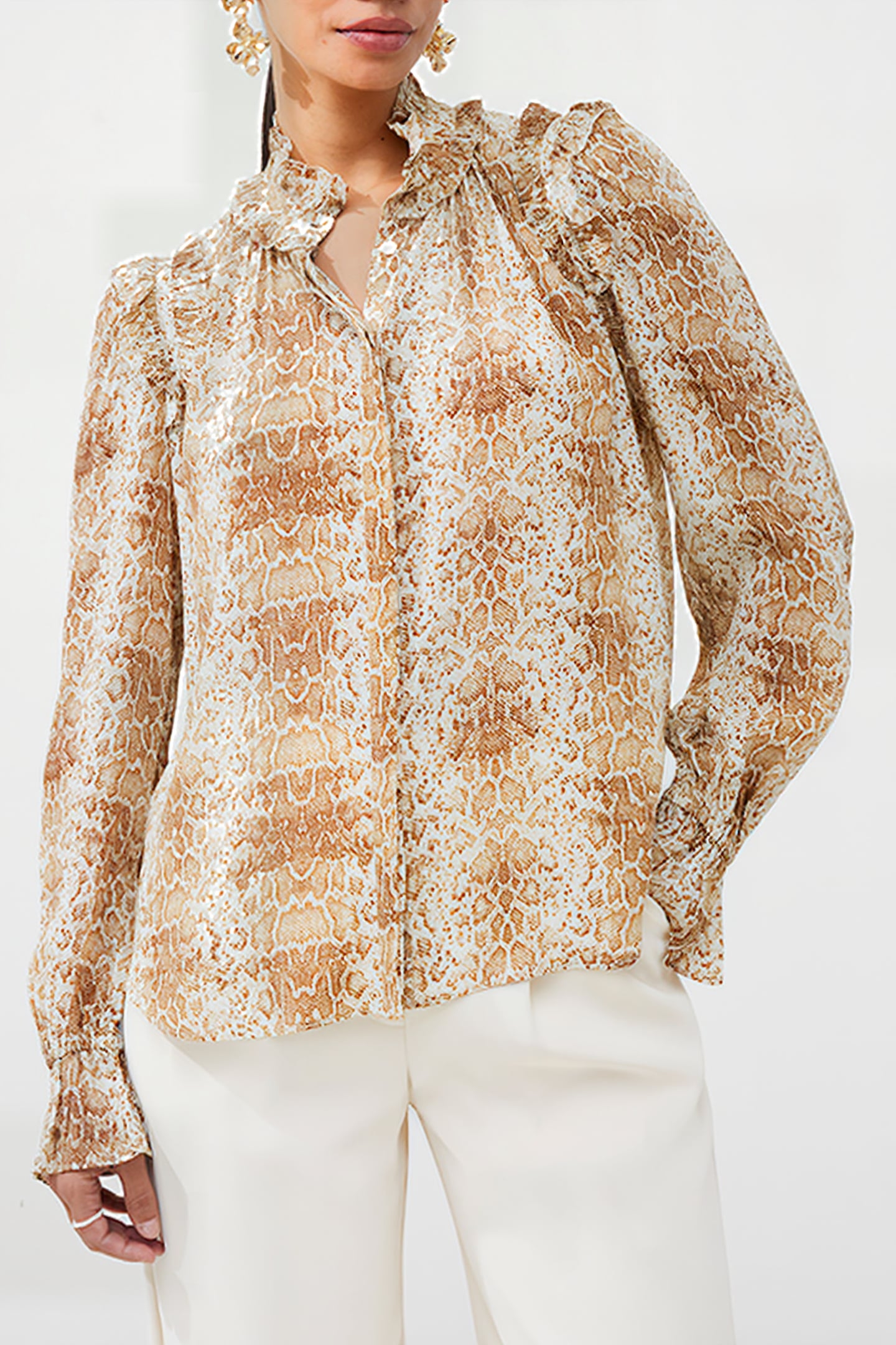 SNAKE SMOOTH GTTE RUFFLE SHIRT MISC. 1