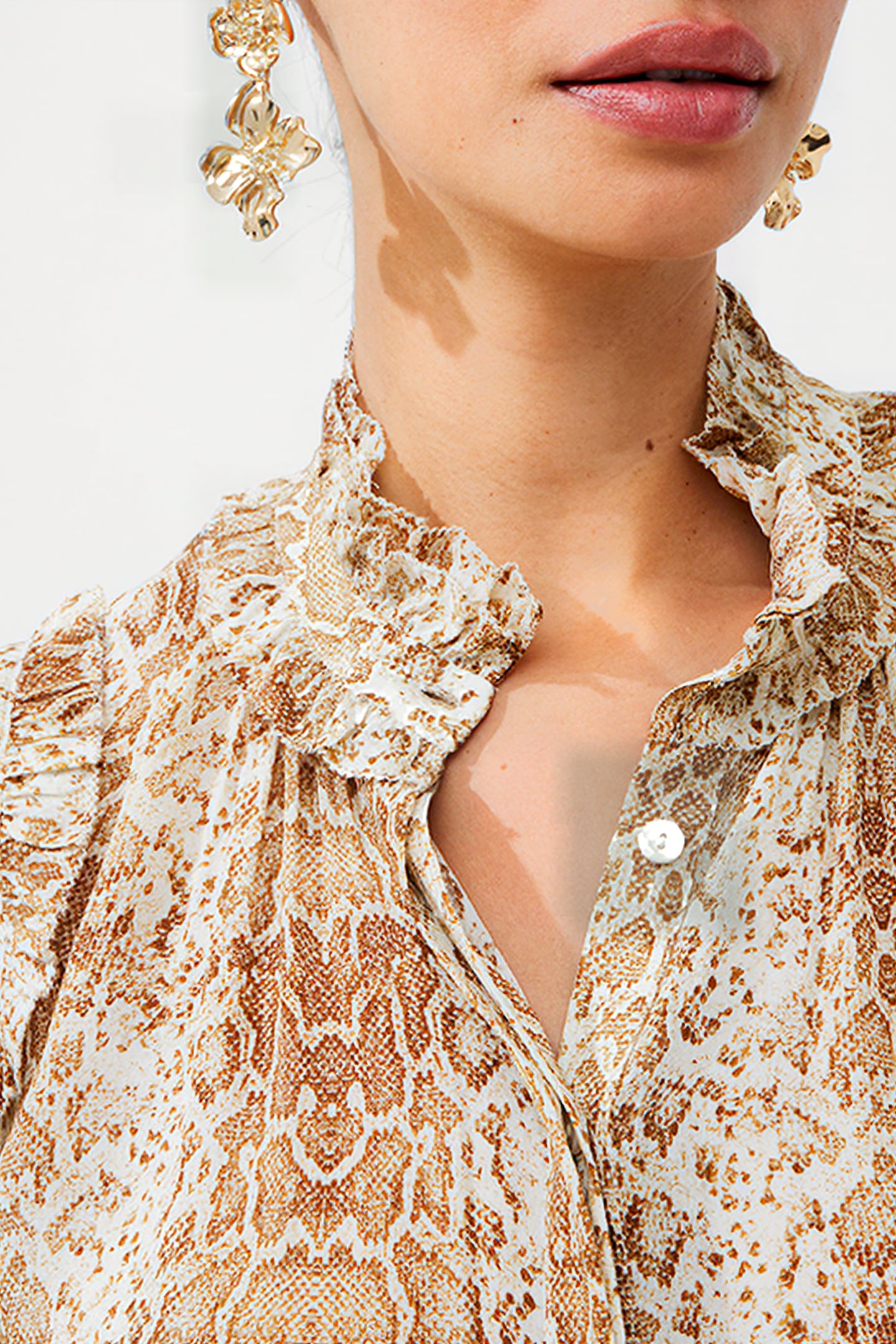 SNAKE SMOOTH GTTE RUFFLE SHIRT MISC. 4