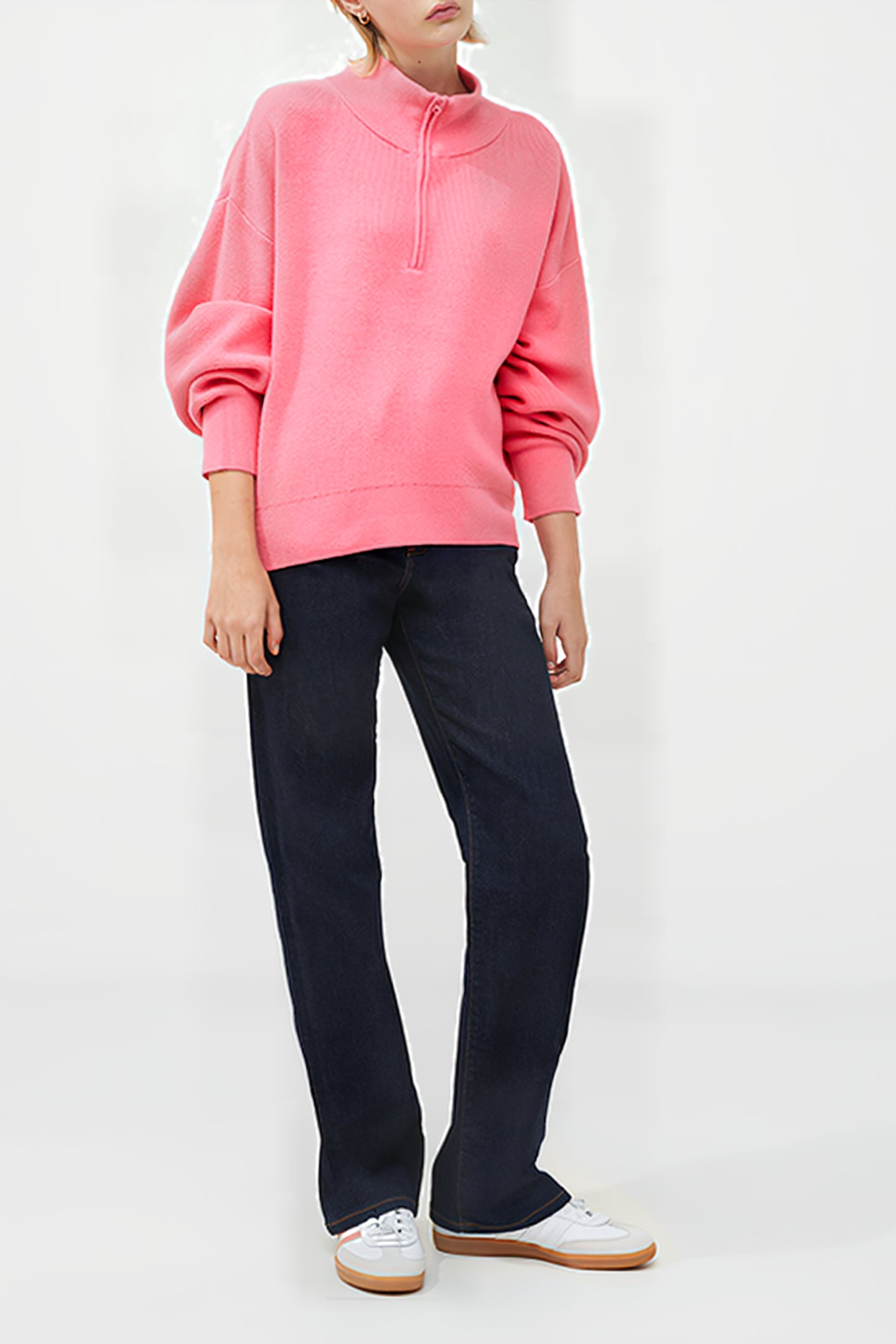 BABYSOFT HALF ZIP JUMPER RED 1