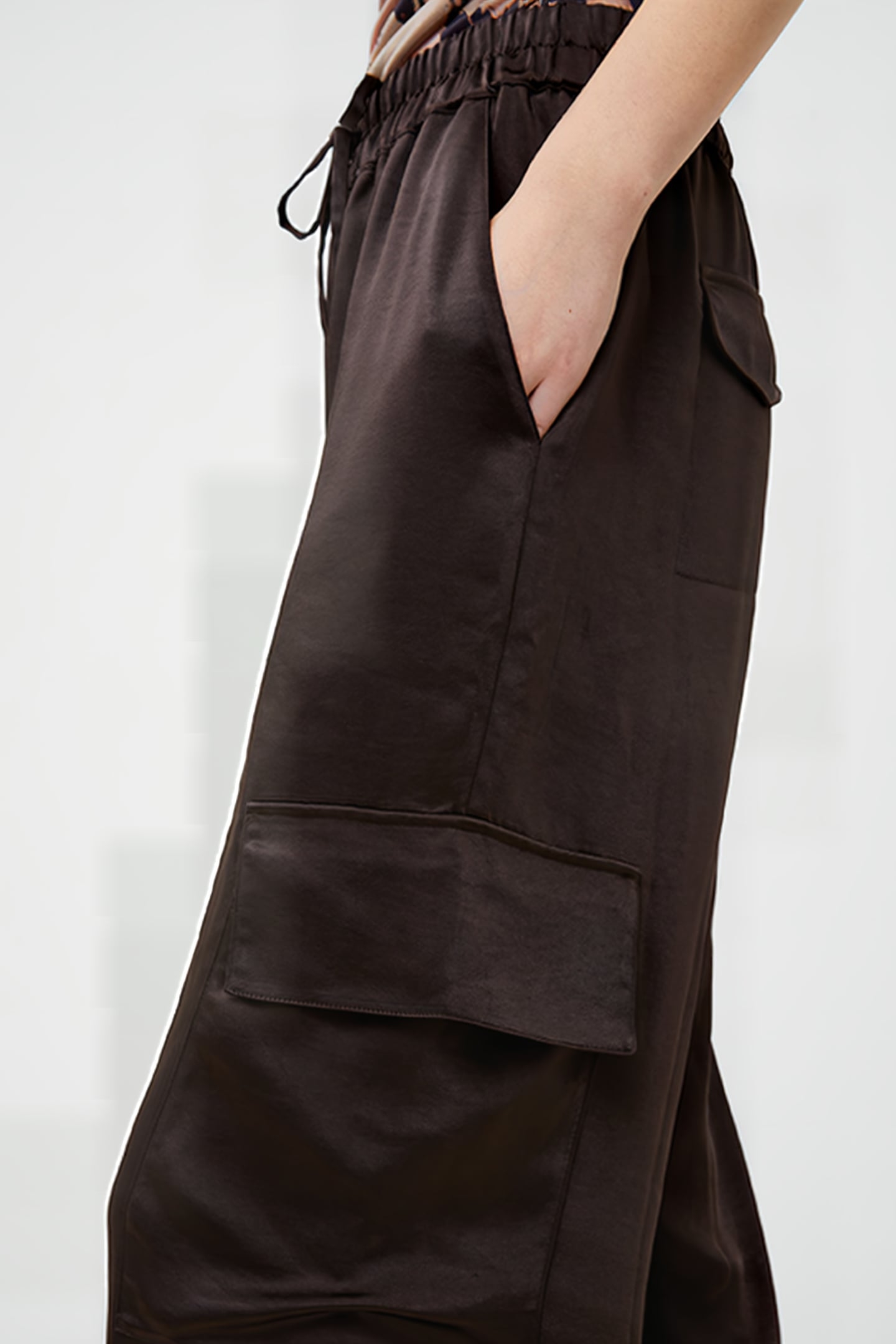 CHLOETTA CARGO TROUSER BROWN 5