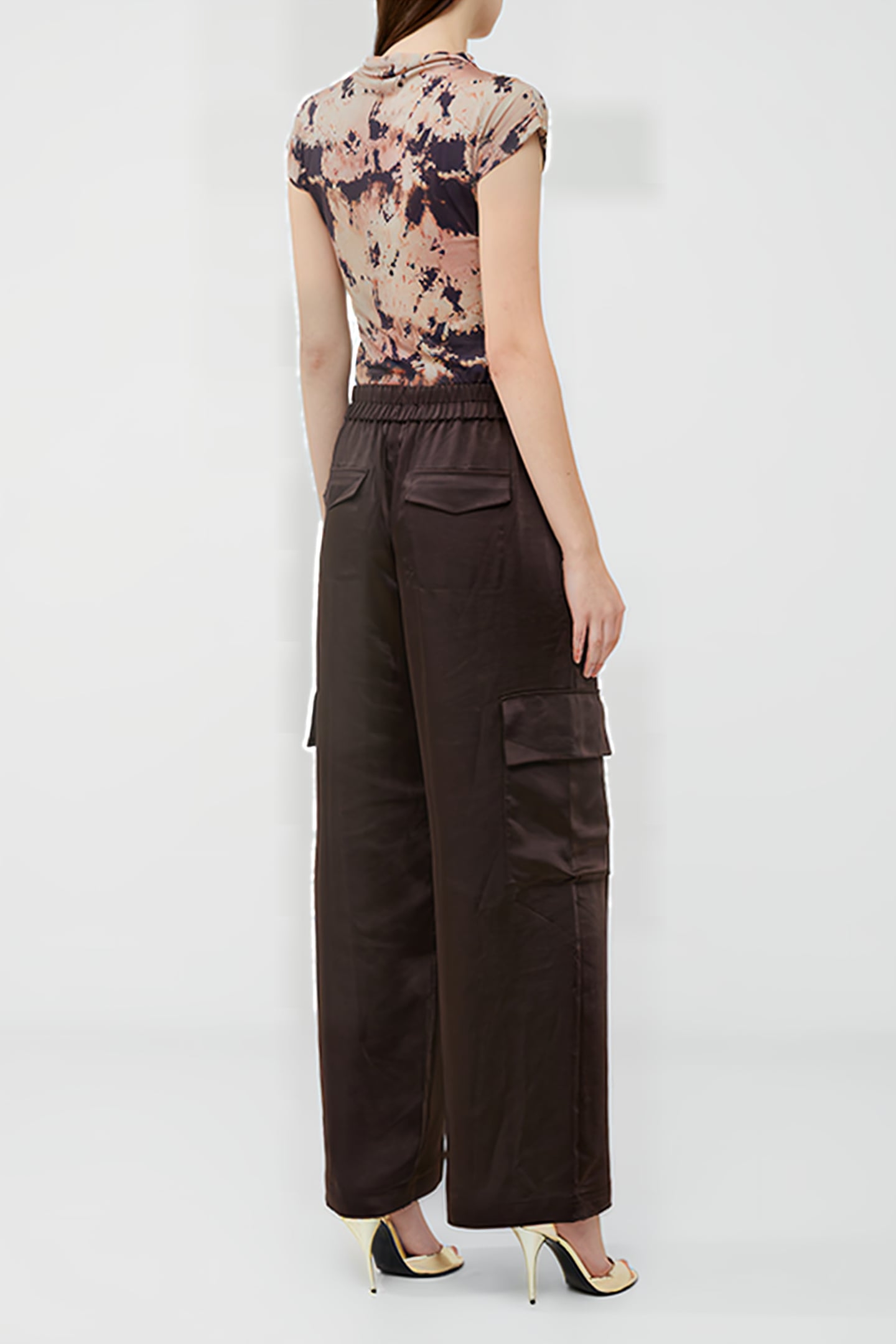 CHLOETTA CARGO TROUSER BROWN 3