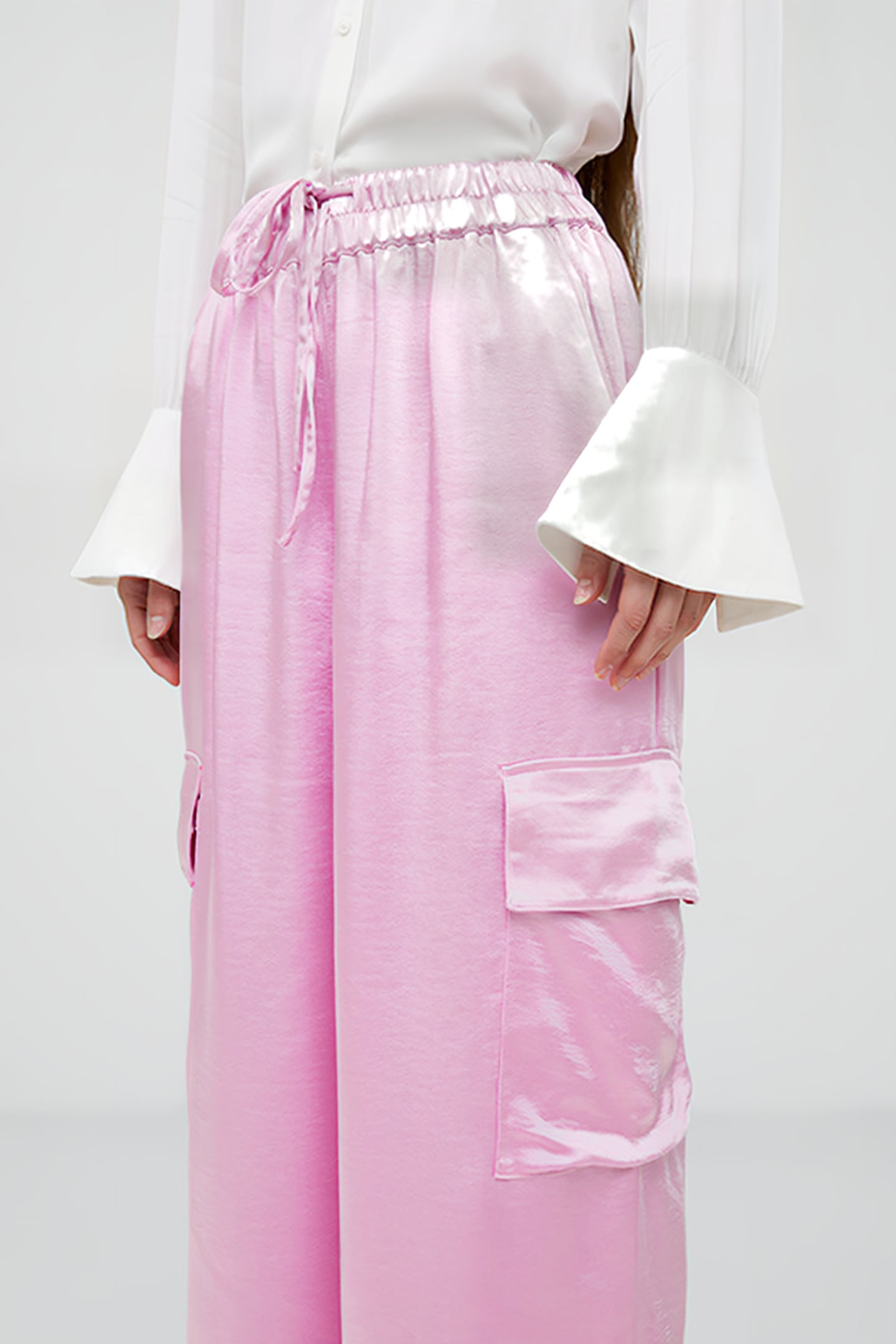 CHLOETTA CARGO TROUSER RED 3