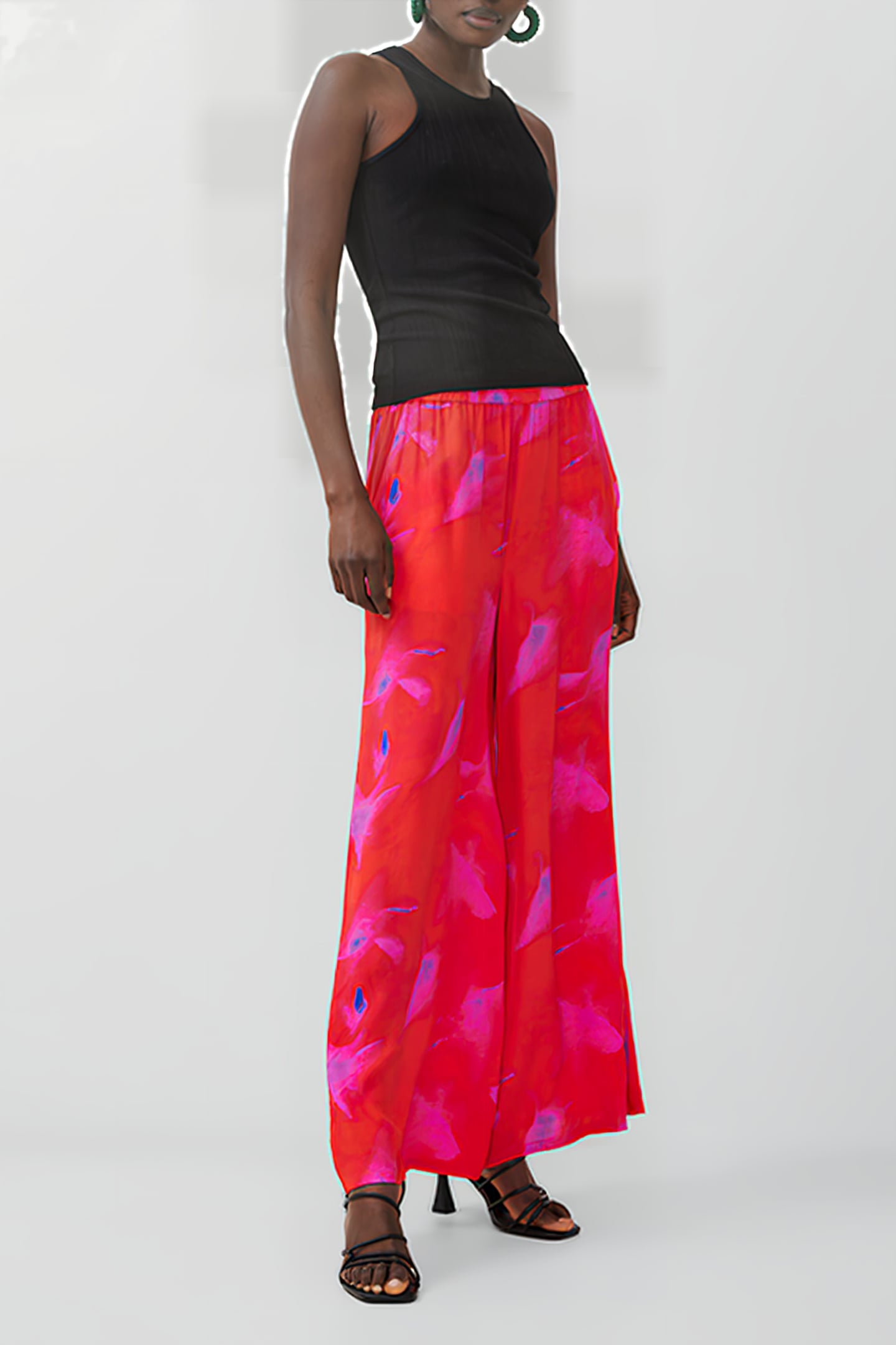 CHRISTY DELPHINE TROUSER RED 1