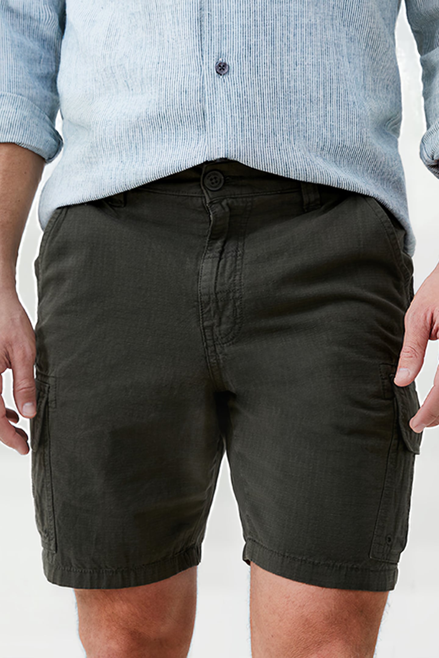 RIPSTOP CARGO SHORTS GREEN 1