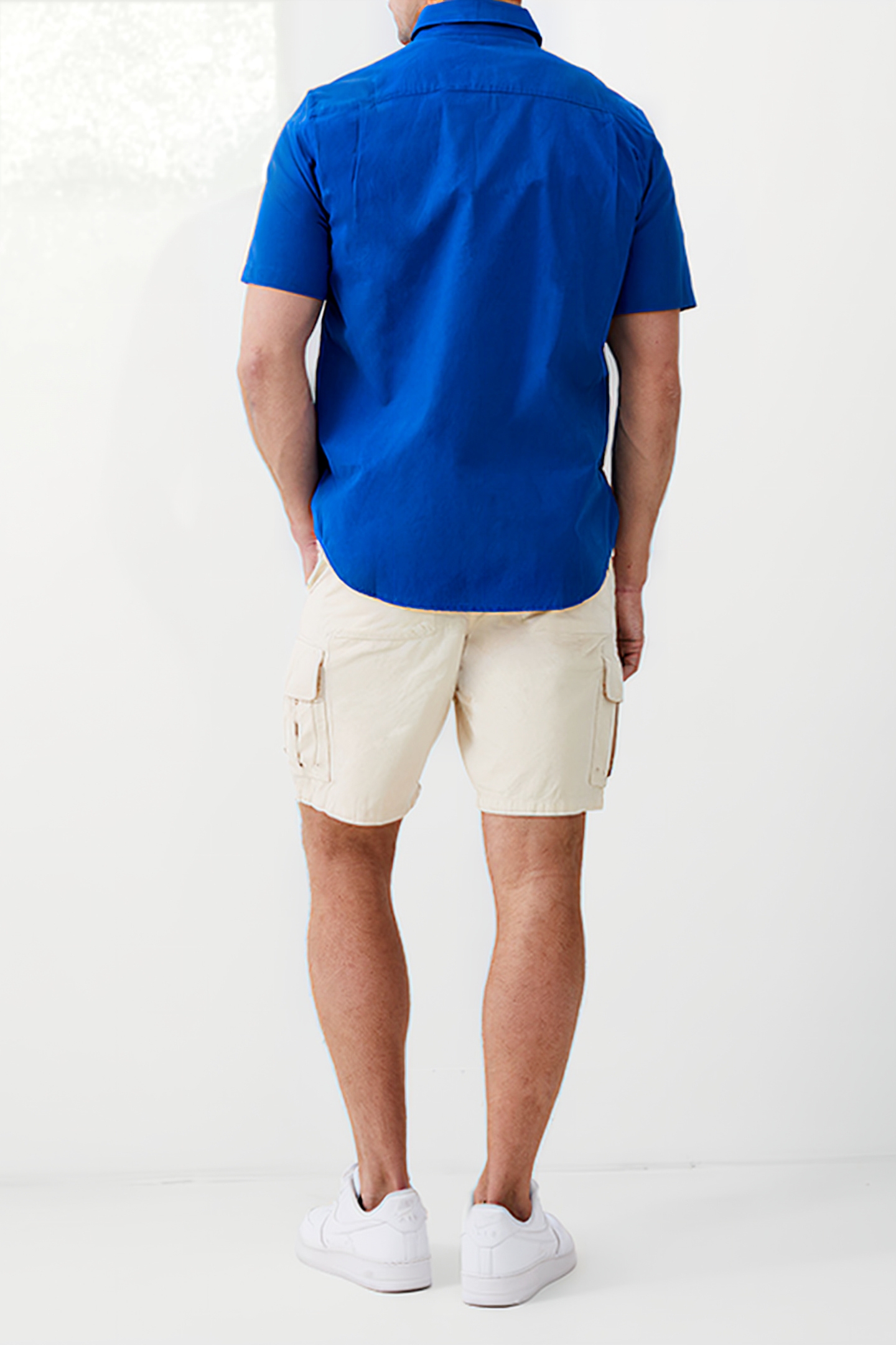 SHORT SLEEVE OXFORD SHIRT BLUE 3