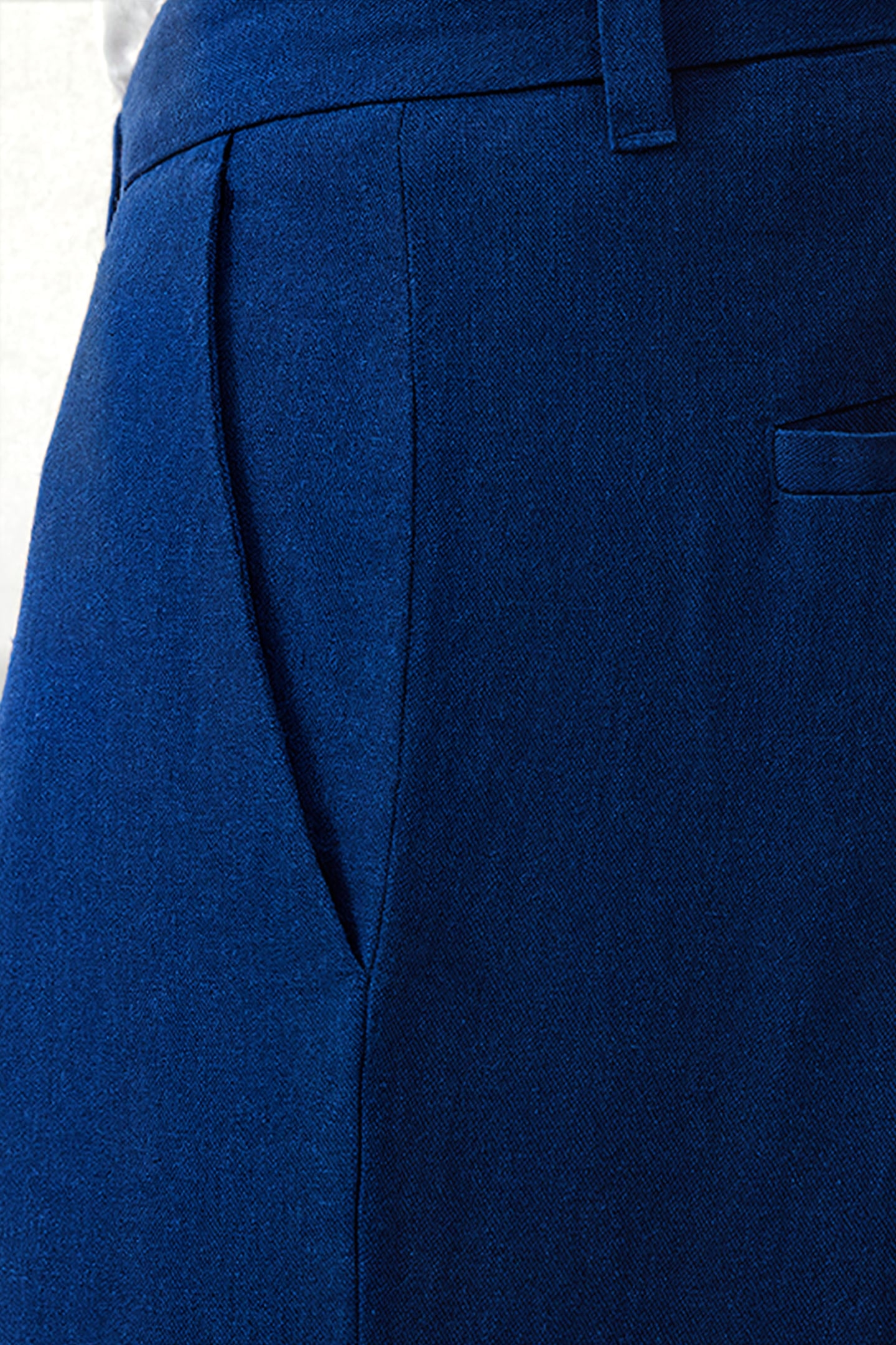 LINEN BLEND TROUSER BLUE 5