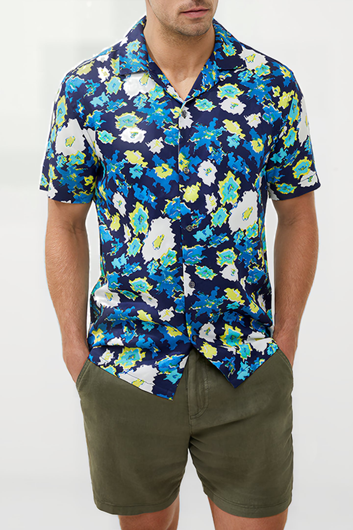 REVER COLLAR PRINT SHIRT MISC. 1