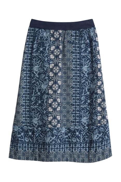 EFFIE LINEN SKIRT BLUE 4