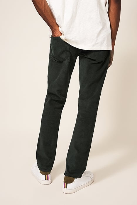 CROSBY CORD TROUSER DARK GREEN 2