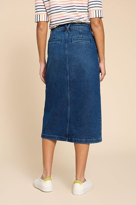 PENNY DENIM MIDI SKIRT MID DENIM 2
