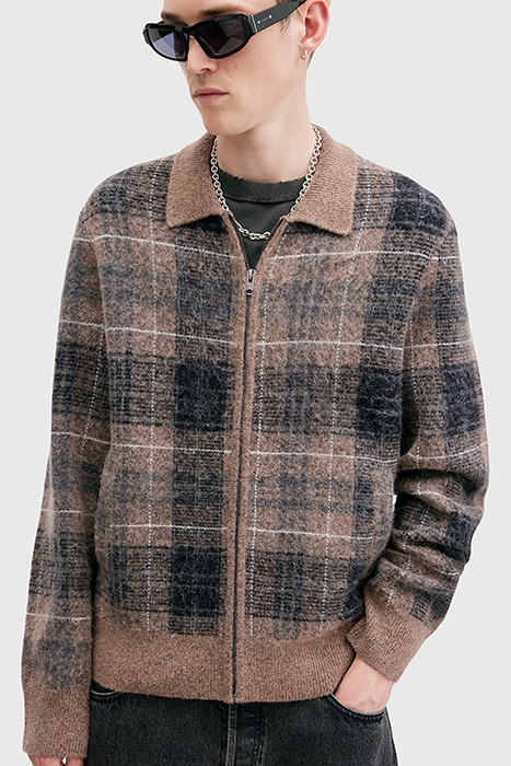 ROBBIE CARDIGAN YEW BROWN 1