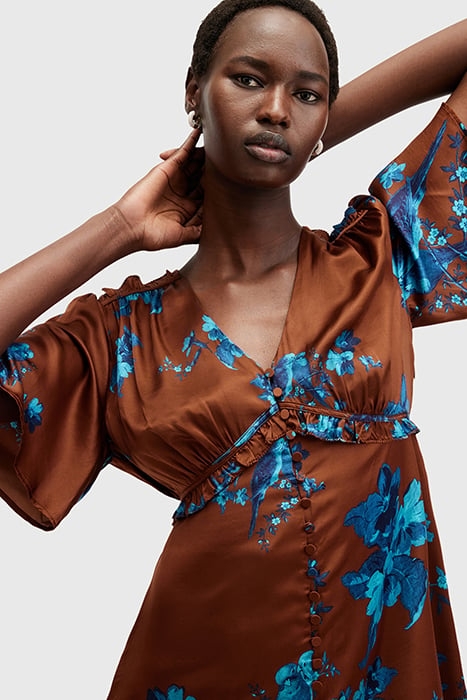 TIAN IONA DRESS RUST RED 6