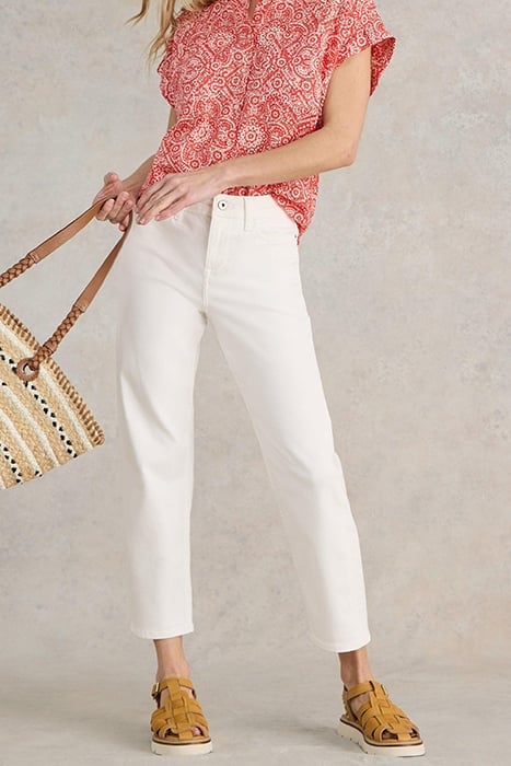 BLAKE STRAIGHT CROP JEAN NATURAL WHITE 1