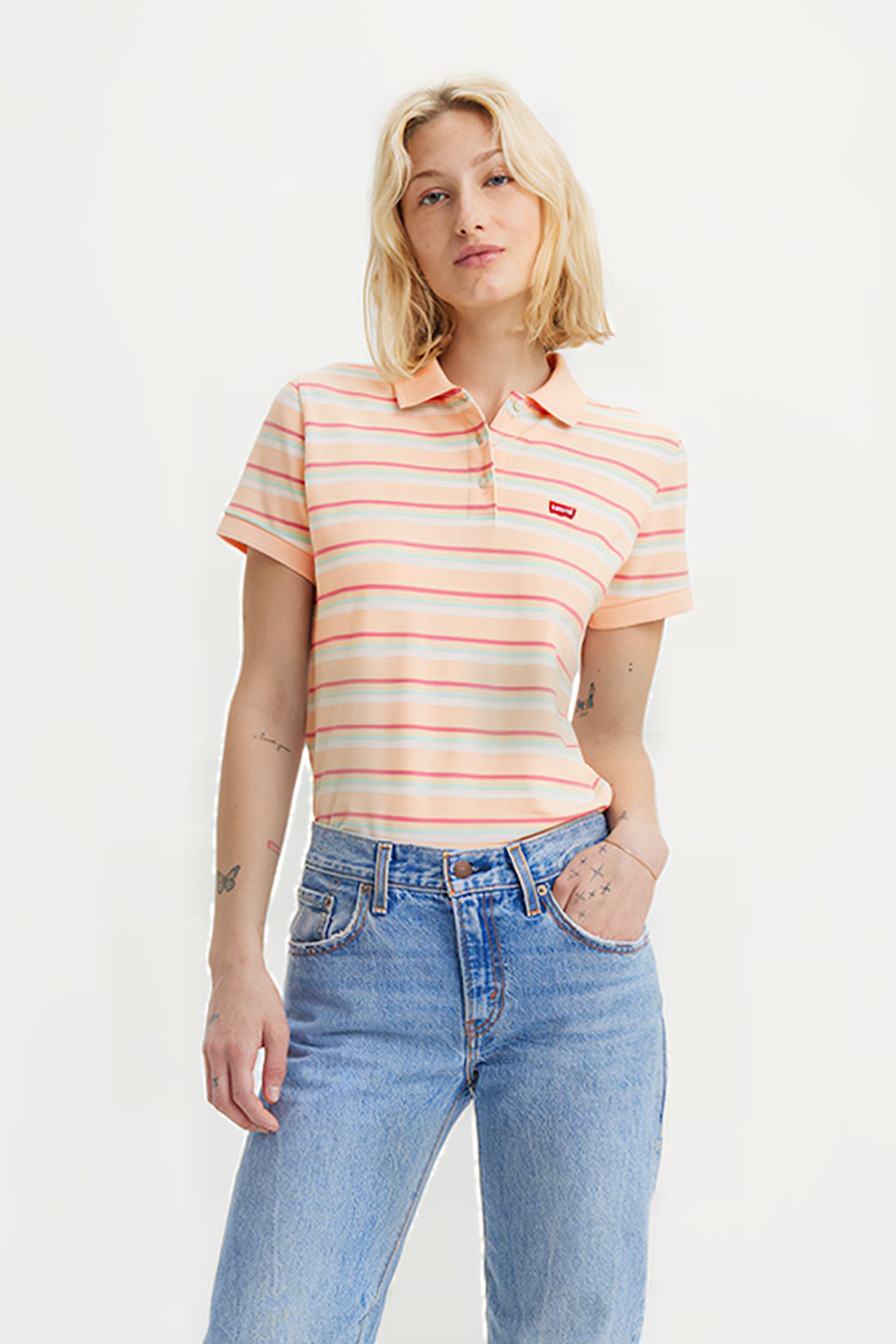 LEVIS POLO SHIRT PINK 1