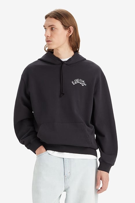 RELAXED JEANS HOODIE BLACK 4