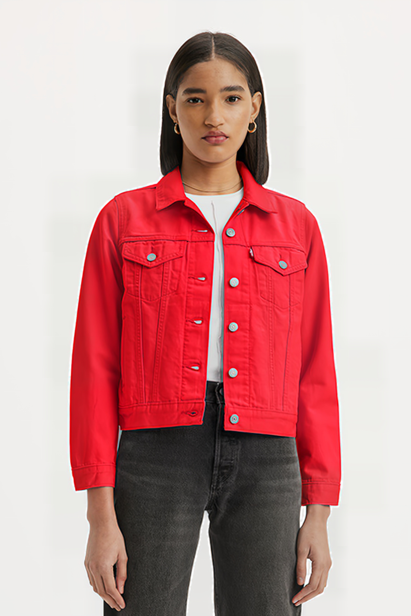 ORIGINAL DENIM JACKET RED 1