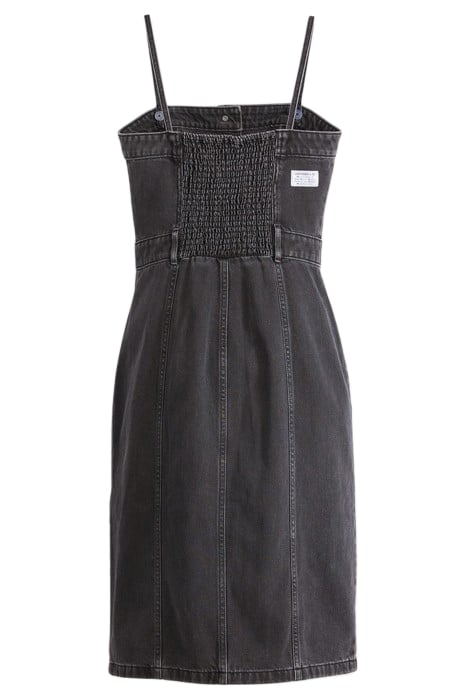 DENIM MINI DRESS BLACK 4