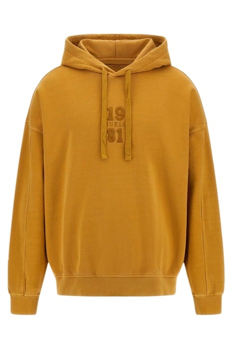 RIB INSERT HOODIE SWEATSHIRT GOLD FLAKE 4