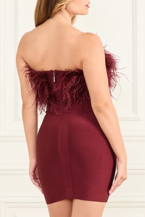 EVITA BANDAGE MINI DRESS VINO 2