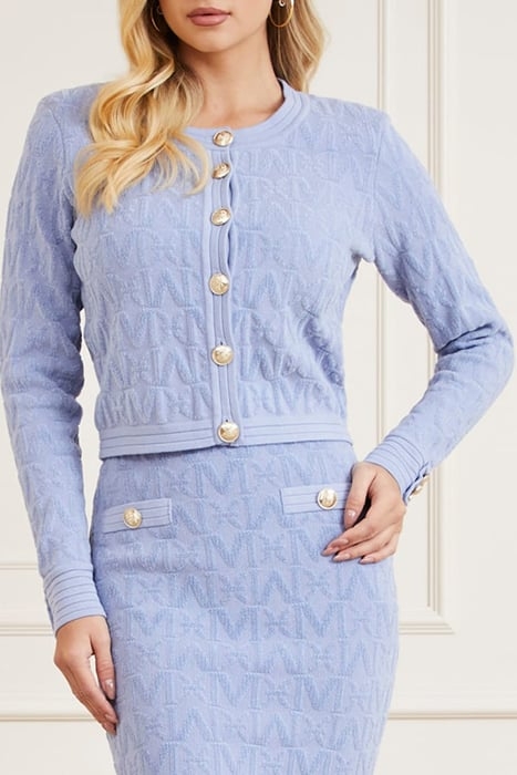 PENELOPE ALL OVER DUST LIGHT CARDIGAN BLUE 1