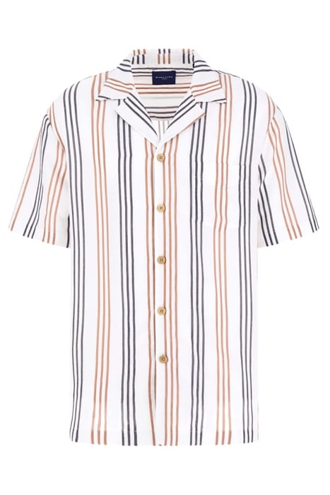 BILLY BOWLING SHIRT BLACK BROWN CASUAL STRIPES 4