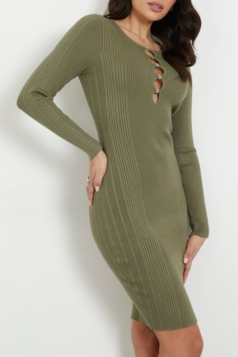 LS ALPHABET CHARM MELISSA DRS LICHEN LEAF GREEN 1