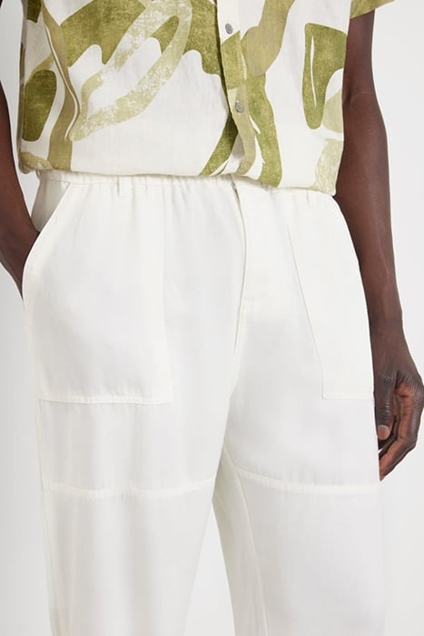 BOWIE DRAW CORD PANT PEARL WHITE MULTI 5