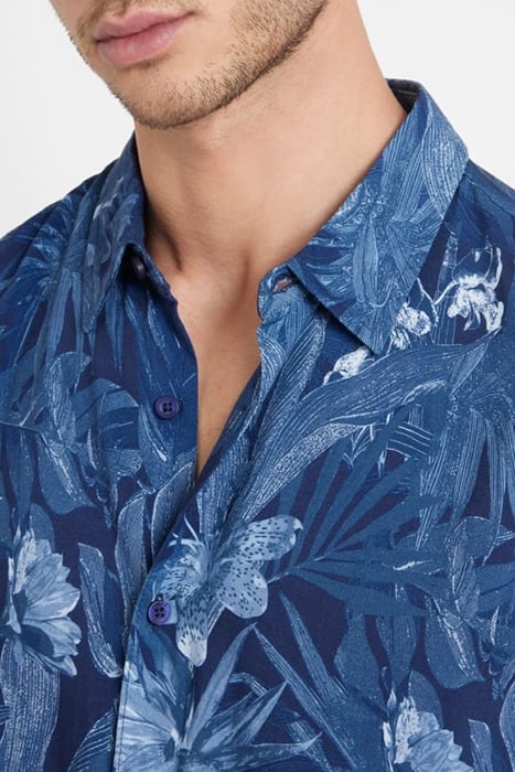 SS ECO RAYON TROPICAL SHIRT ETCHED TROPICAL PRIN 6