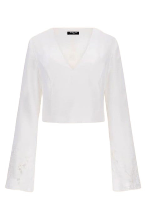 MARCIANO BY GUESS DETROIT TOP PALE BLOUSE PEARL 3